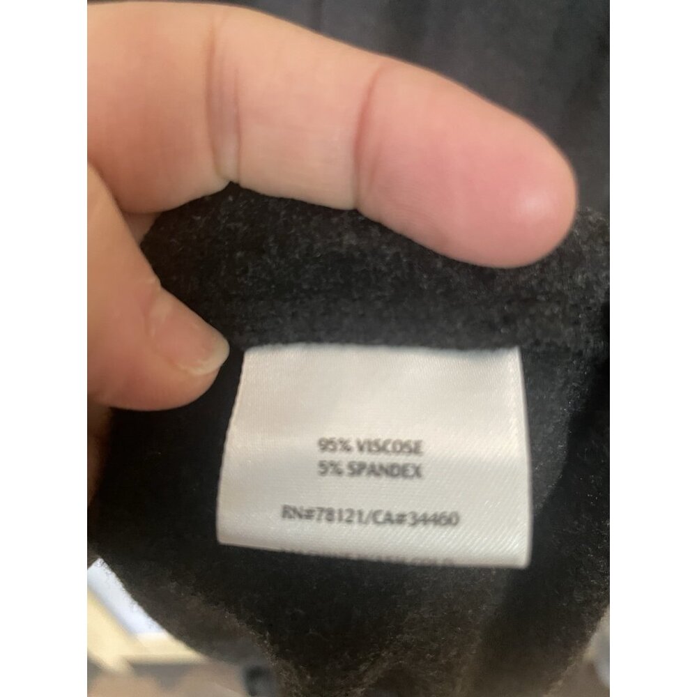 EILEEN FISHER Dress Sz L A-line Cowl Neck Long Sleeve Gray Minimalist Lagenlook - Picture 6 of 7